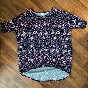 Lularoe Irma Top. Floral. Size XL Like New